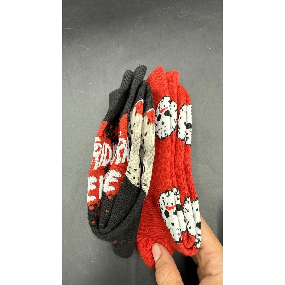 Avatar The Last Airbender & Friday the 13th Mens Crew Socks Bundle 4 Pairs NWT